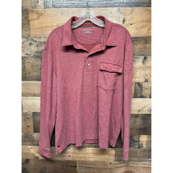 UNTUCKit Men's Long Sleeve Polo Size X-Large - Picture 1 of 4